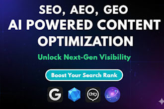 do monthly GEO, aeo, local SEO and ai search optimization