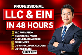 do US llc and obtain ein in any US state within 48 hours