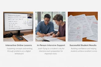 tutor math physics and all beta subjects step by step
