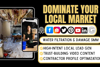 do water damage filtration water treatment social media manager content creator