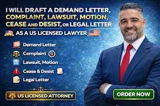 draft professional legal demand letters and disputes notices