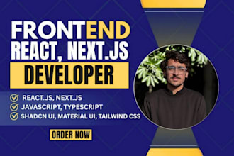 be your frontend react, nextjs developer