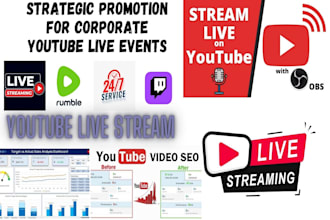 do youtube live stream for video marketing promotion to gain live viewers