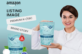 design amazon product listing ebc store front and brand story