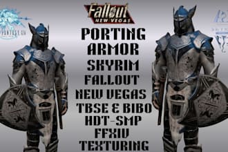 edit create and port custom game mods for ffxiv fallout starfield and skyrim