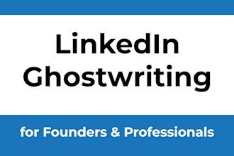 ghostwrite engaging linkedin posts for founders and professionals