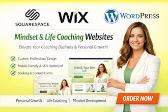 squarespace mindset coach self development life coaching website personal growth