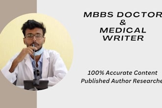 write medically accurate health and fitness articles as an mbbs doctor