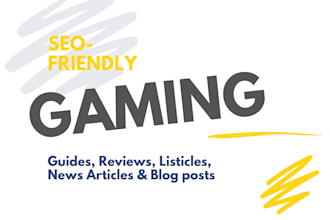 write gaming articles and blogposts