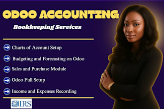 setup odoo chart of accounts and perform odoo bookkeeping and accounting