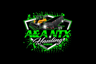create awesome and gorgeous dump trailer logo design