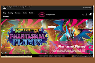 build pokemon website pokemon shopify store tradind card store pokemon store