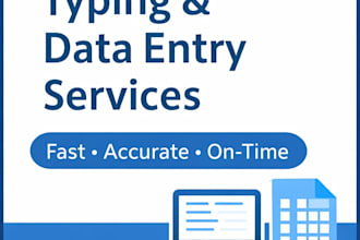do fast and accurate typing and data entry work