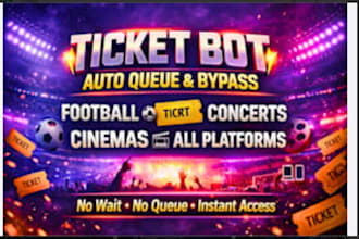 install real madrid bot,highspeed queue avoid,live nation bot,ticket booking bot