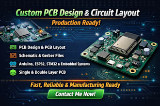 design circuit schematic custom pcb design pcb layout gerber files kicad eagle