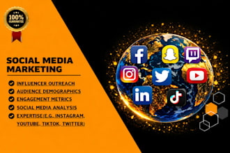 be your social media marketing manager and researcher