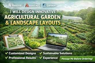 design innovative agricultural garden and landscape layouts