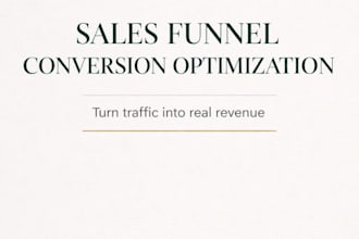 build and optimize your digital sales funnel for real conversions