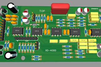 design pcb schematic, layout, board power electronics circuit in altium, easyeda