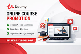 do udemy course promotion, udemy course enrollments, udemy course marketing
