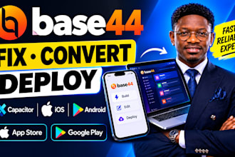 fix base44 app bugs convert base44 web app to IOS android app with capacitor app