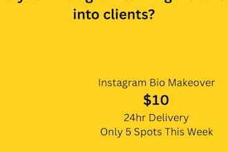 optimize your instagram bio to attract more clients