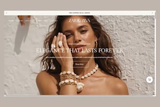 build jewelry website jewelry shopify store fashion store fashion website