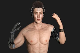 3d character modeler, 3d realistic character, 3d game character modeling, rigger