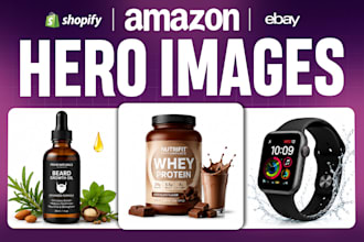 design high converting amazon hero image