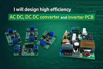 design high efficiency ac dc dc dc converter and inverter pcb