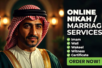 be your certified online nikah imam for quick valid seamless islamic marriage