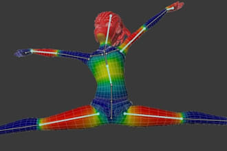 professionally rig and weight paint your 3d character for vrchat, vrm