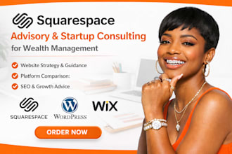 squarespace advisory service startup consultant website wealth management square