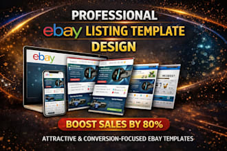 design ebay shop listing templates ebay store dropshipping template design seo