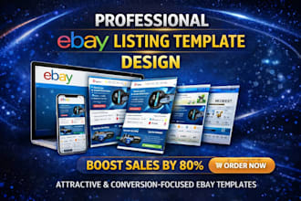 create ebay template design ebay seo listing ebay dropshipping store design