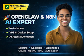 setup openclaw, n8n automation, clawdbot, install ai agent with vps or docker