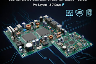 design power amplifier pcb and dual rail dc dc converter circuit professionally