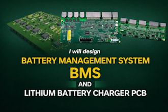 design battery management system bms and lithium battery charger pcb