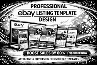 create ebay template listing design ebay shop dropshipping ebay store design