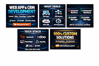 web app development, odoo, laravel developer, powerapps, crm