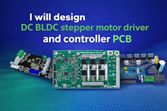 design dc bldc stepper motor driver and controller pcb