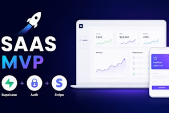 build saas mvp  supabase auth database and stripe subscriptions