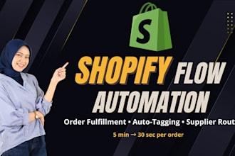 set up shopify flow automation for orders and fulfillment