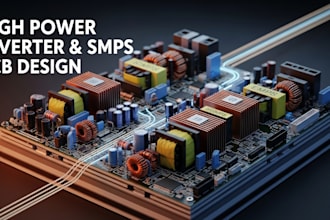 develop high power inverter and smps pcb design with emi control