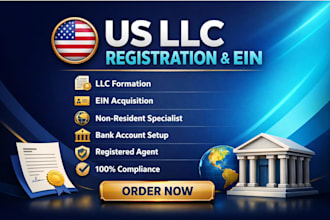 do US llc registration, llc formation, and ein for non residents