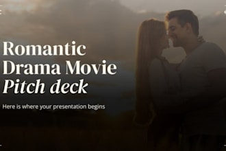 design film pitch deck presentation, movie powerpoint pitch deck
