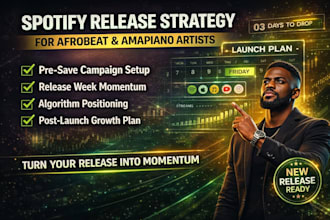 spotify release strategy and pre save campaign for afrobeat and amapiano
