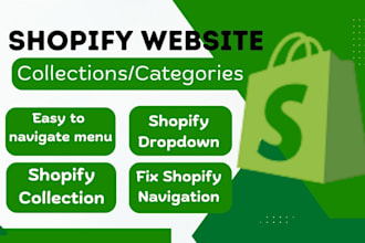 create easy to navigate shopify collection, shopify automated mega menu