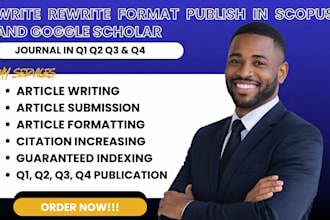 write format publish article on scopus q1 q2 q3 q4 ssci scopus indexed journal