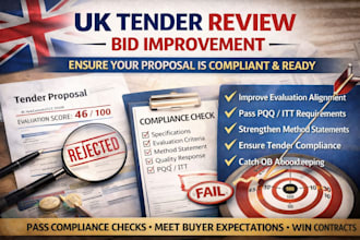 review your UK tender bid for compliance and improve your proposal